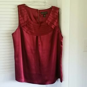 Wine Red Sleeveless Top L Dana Buchman